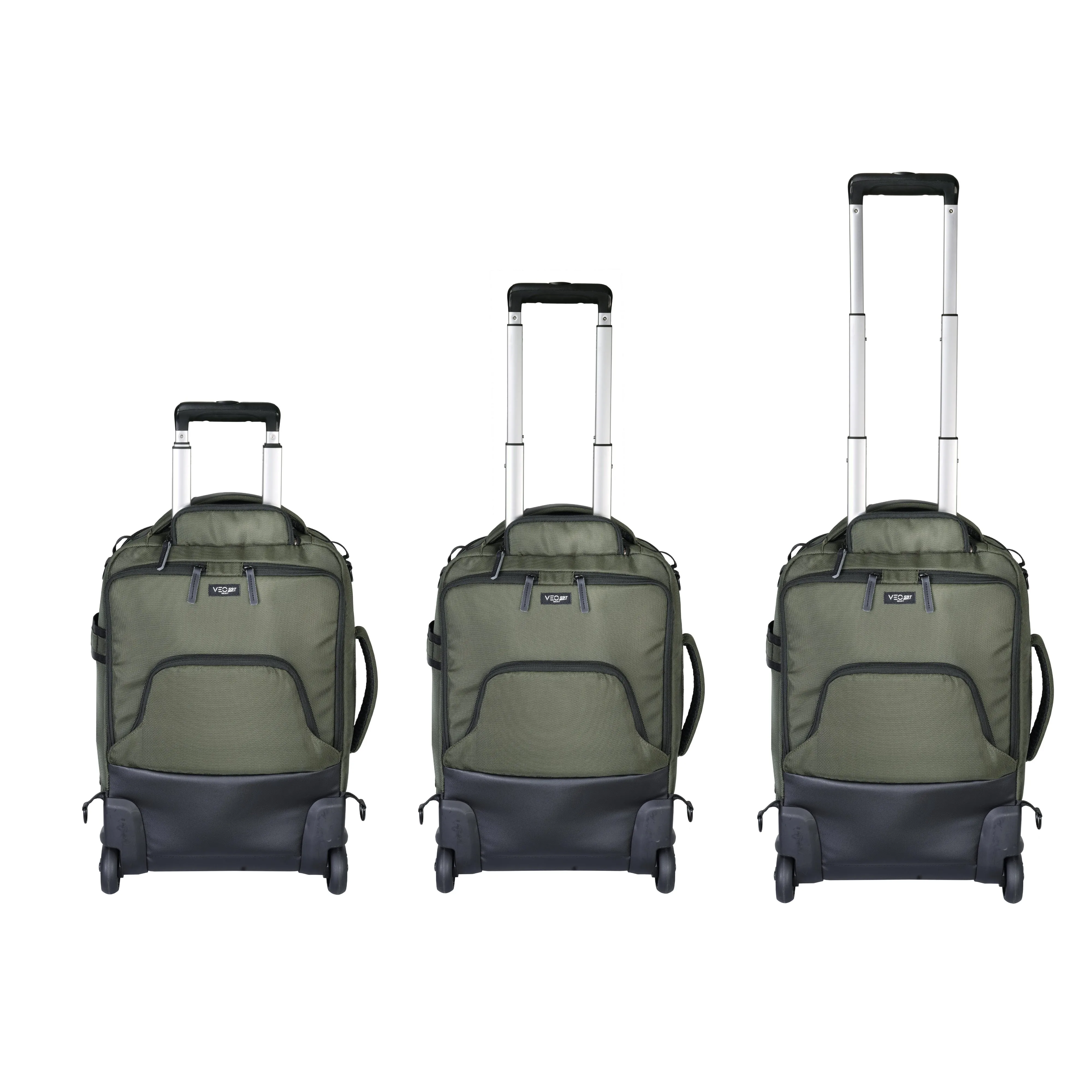 VEO Select 59T GR - 26 Litre 2 Wheel Roller Case/Backpack - Green