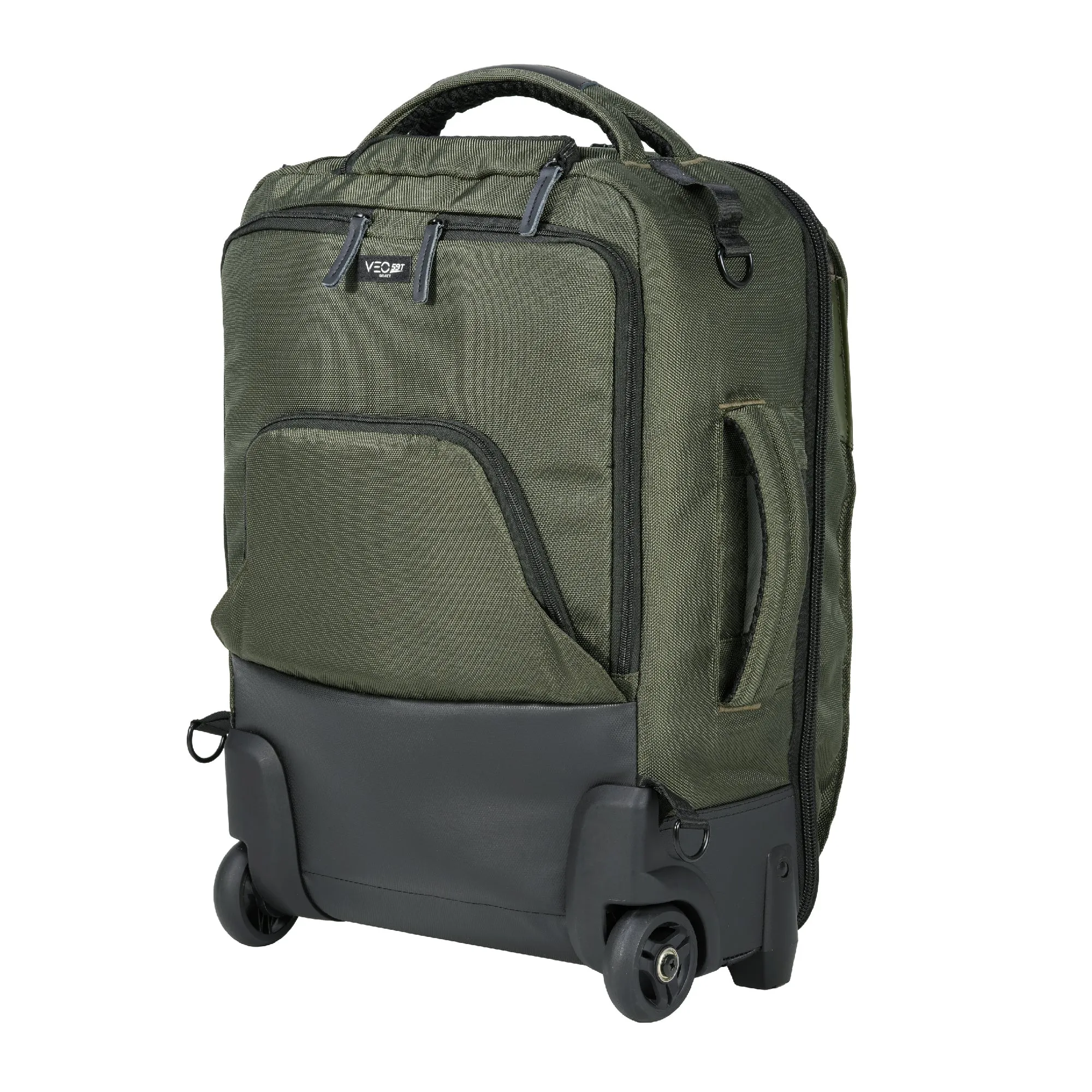 VEO Select 59T GR - 26 Litre 2 Wheel Roller Case/Backpack - Green