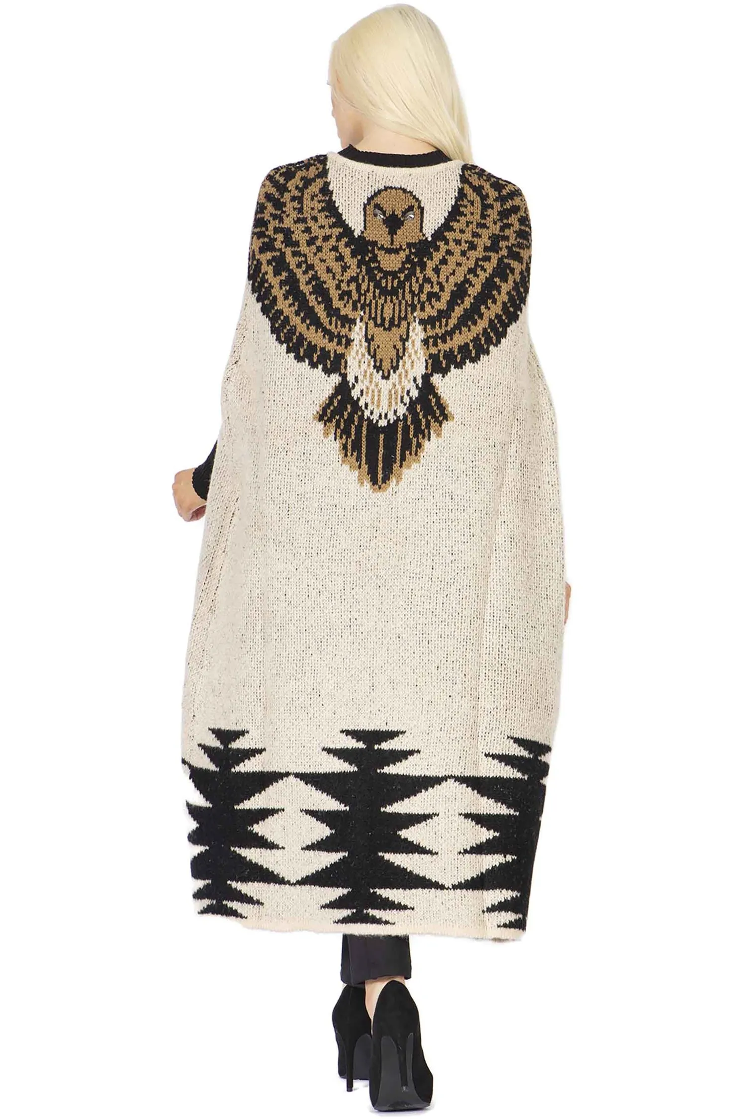 Vertigo VT34346 Print Knit Cape