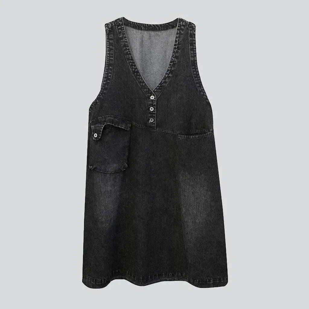 Vintage aged jean dress