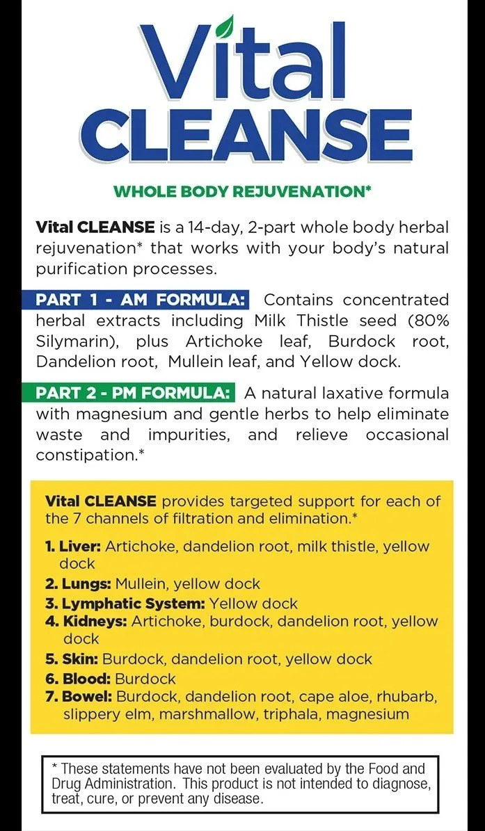 Vital Flora Vital Cleanse 2 Part Kit