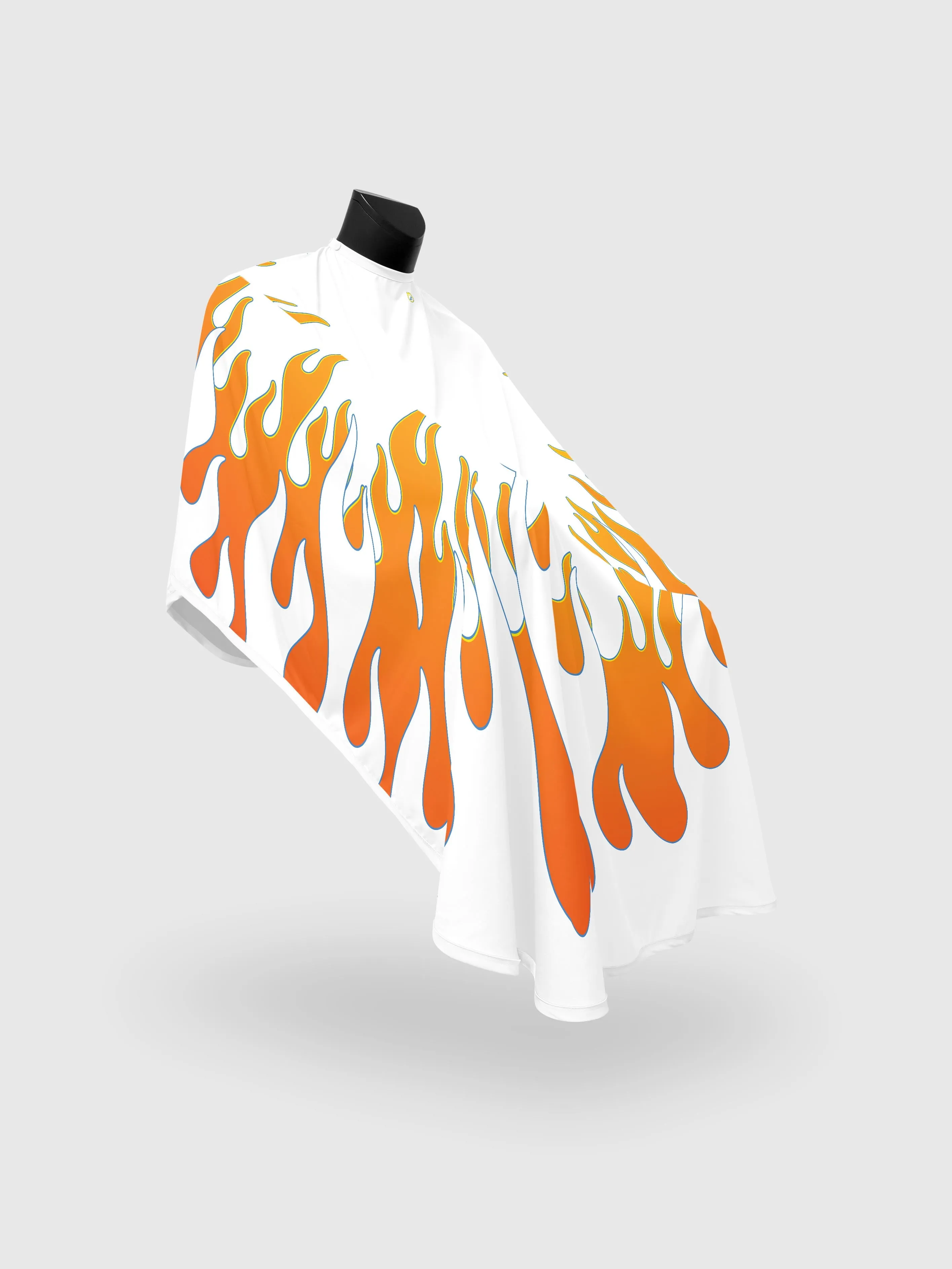 White Vintage Flames PRO Cape