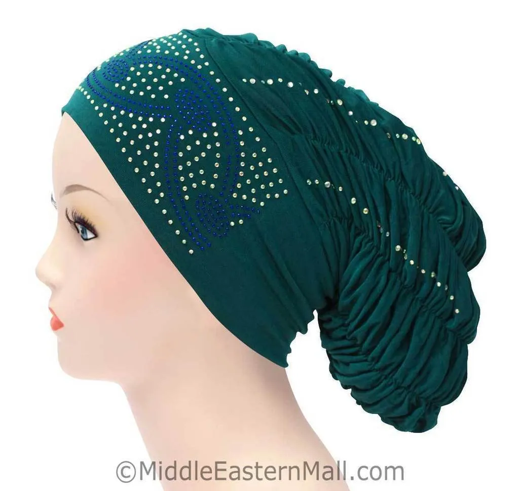 Wholesale 1 Dozen  Petite Royal Snood Caps in different colors & Stone design CLEARANCE