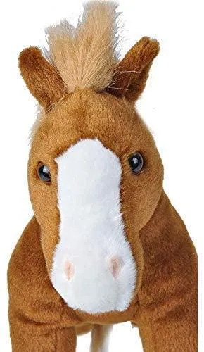 Wild Republic Cuddlekins Stuffed Brown Horse Foal Plush, 8 inches