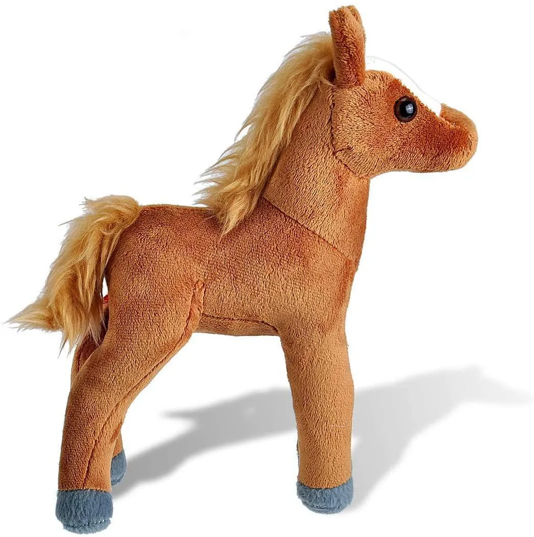 Wild Republic Cuddlekins Stuffed Brown Horse Foal Plush, 8 inches