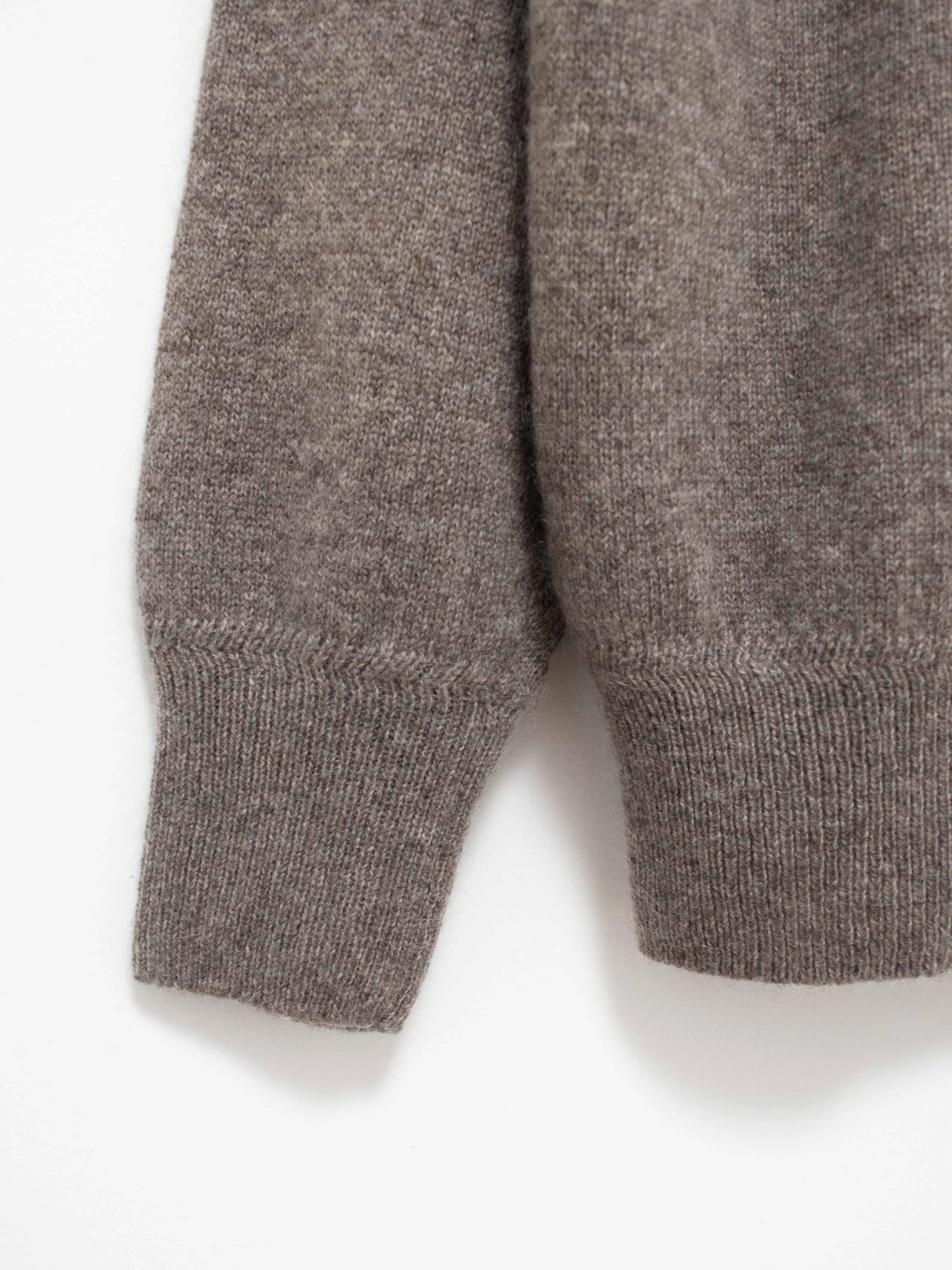 Wool Yak Turtleneck Knit - Greige