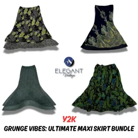 Y2K Grunge Vibes Ultimate Maxi Skirt Bundle - 10 pieces - EV0014