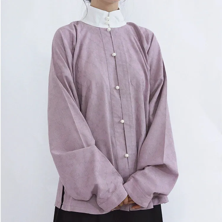 Yise 异色 Two Tone Liling Duijin Duanshan Ming Standing Collar Shirt