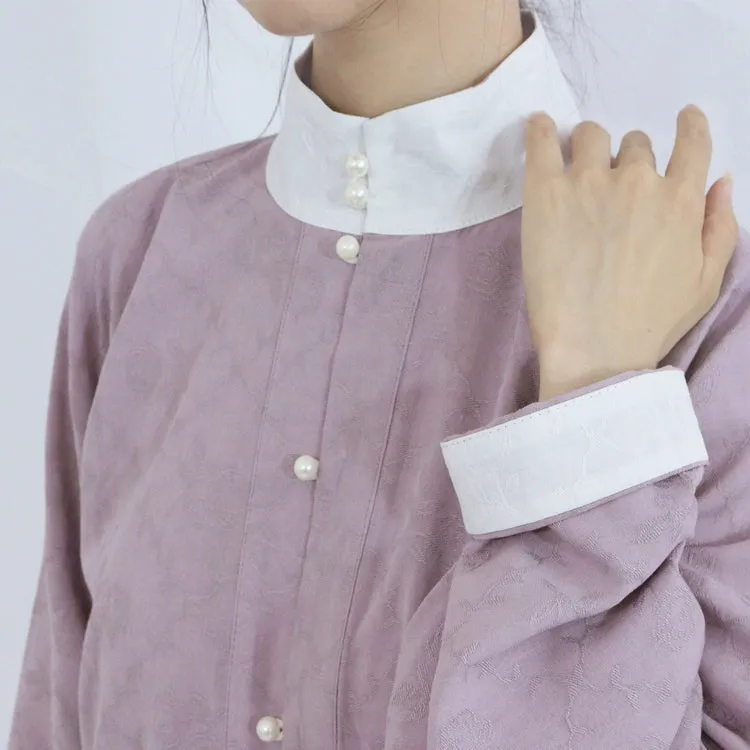 Yise 异色 Two Tone Liling Duijin Duanshan Ming Standing Collar Shirt