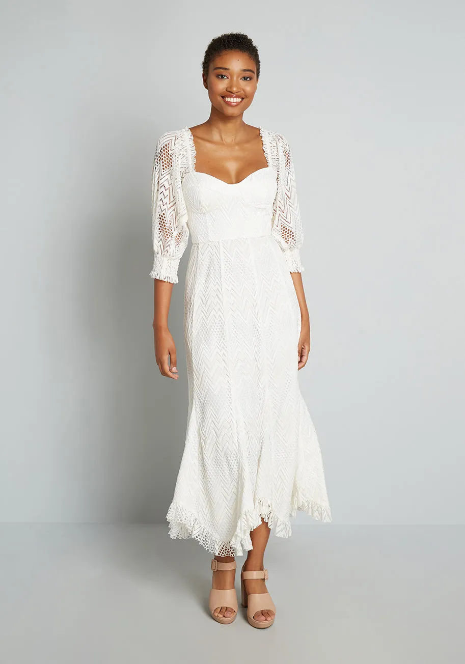 You Are a Vision Crochet Maxi Dress